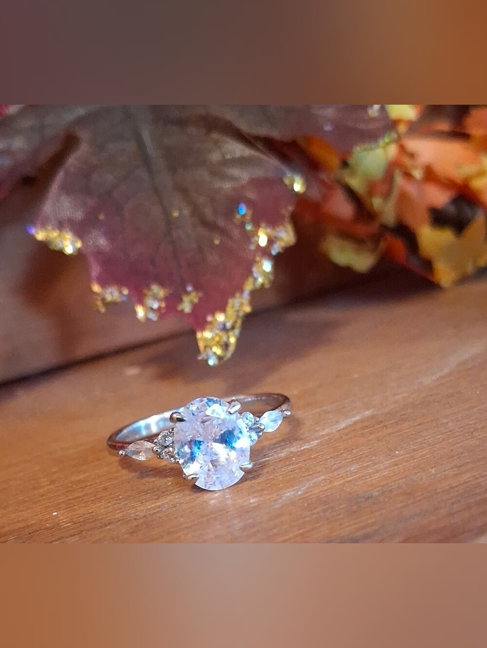 $8 Each Or Bundle 5/$20 Silver-Tone Round Cubic Zirconia Engagement Ring